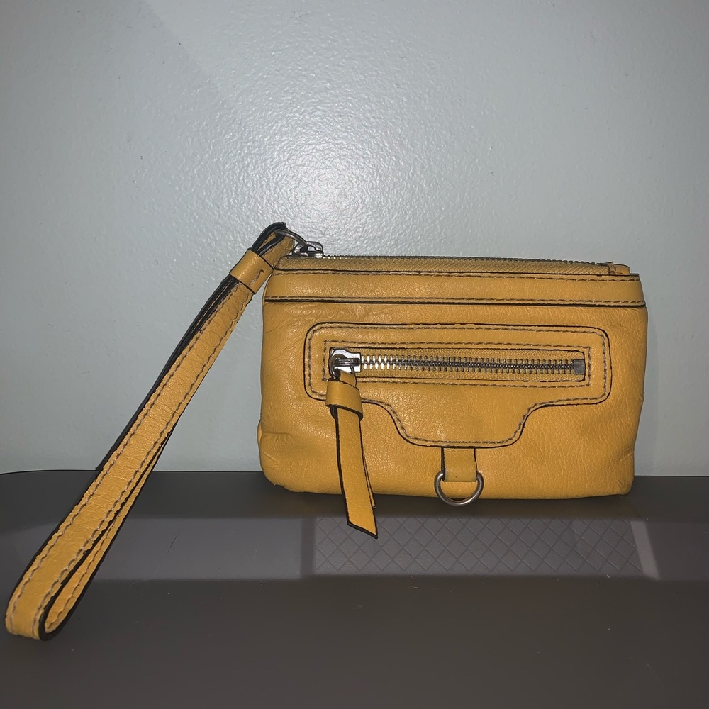 Nine West Yellow Wristlet